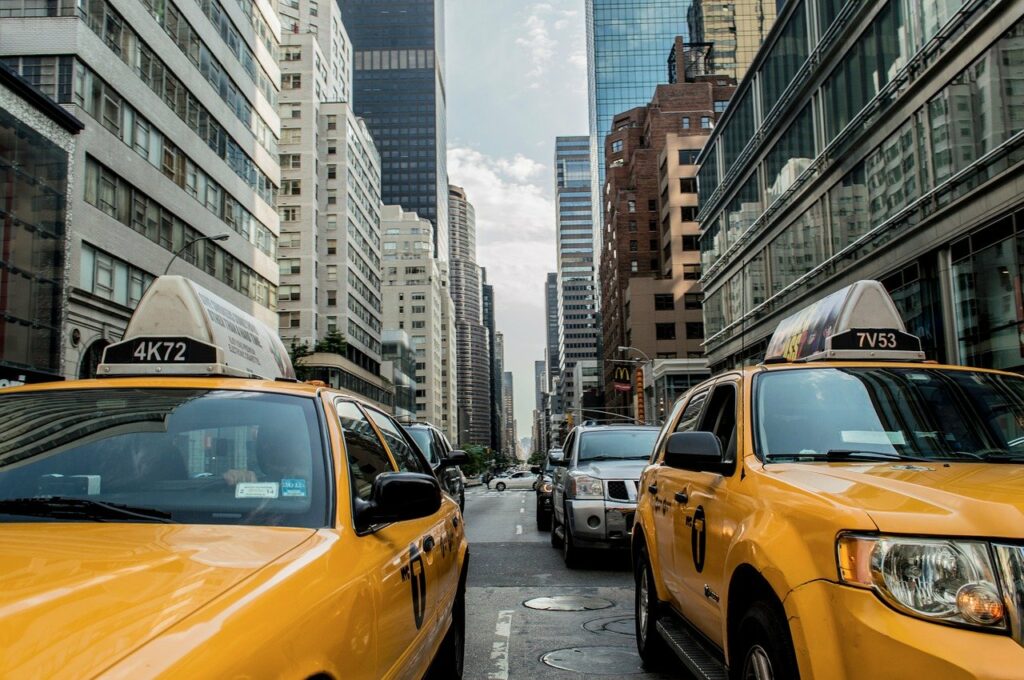 yellow cab in new york